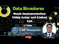 Stack Implementation Using Array and Linked List C Program Discussion Data Structures