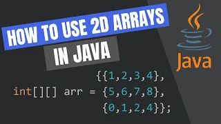 2D arrays made simple in java