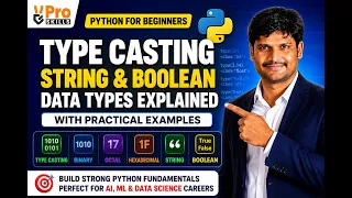 Python Type Casting String Boolean Data Types Explained Python for Beginners
