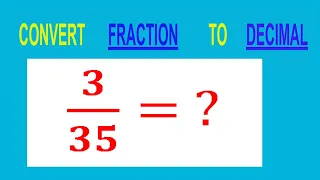 CONVERT FRACTION TO DECIMAL