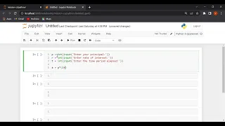 Python program for Compound Interest Calculate Compound Interest in Python