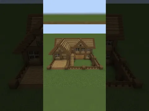Minecraft Wooden Survival House Idea #minecraft #minecraftbuilding #minecrafttutorial