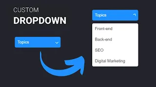 Creating a Custom Dropdown using HTML CSS A Step-by-Step Guide Animated Dropdown Menu