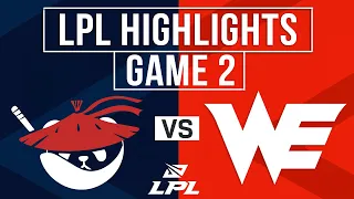 Download AL vs WE Highlights Game 2 | LPL 2024 Spring | Anyone’s Legend vs Xi’an Team WE MP3