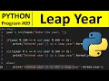 Python Program - Check Leap Year in Python