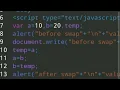 Swap two numbers in JavaScript JavaScript program to swap two numbers swap numbers anWriter App
