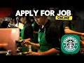 How to Apply for a Starbucks Job Online