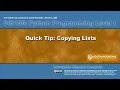 Python 06C - Quick Tip Copying a List revised