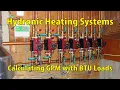 Calculating GPM with BTU Loads for a Hydronic System