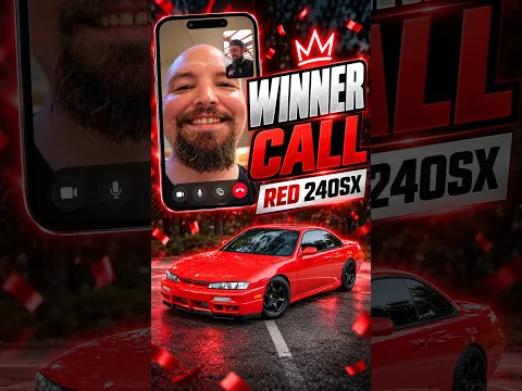 We have a WINNER! Pbg#31 Red Nissan 240sx Winner Call