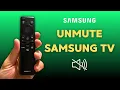 How to Unmute Samsung TV Without a Mute Button 2026 Full Guide