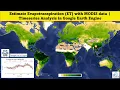 Estimate Evapotranspiration ET with MODIS data Timeseries Analysis in Google Earth Engine