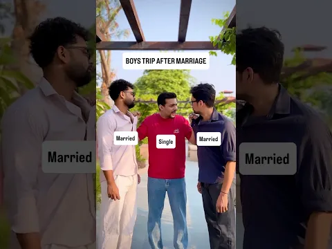 Boys Trip After Marriage 🥺 #shorts #viral