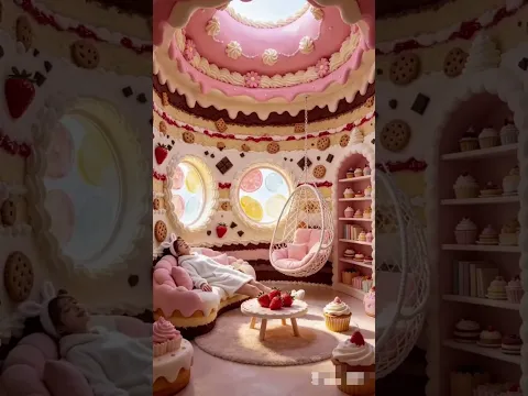 girl has a house with a cake 😱🤯 #Catsoftiktok#CatLovers #cat #cute #FunnyCats#catcartoon#fyp#shorts