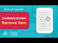 b4a tutorial CLV remove item animation fade slide out