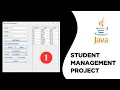 Student Management System in Java Project Review Features Part 1