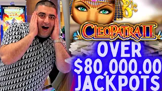 Over 80 000 JACKPOTS On Cleopatra Slot Machine - My BIGGEST WINS