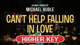 Download Can't Help Falling In Love (Karaoke Higher Key) - Michael Buble MP3