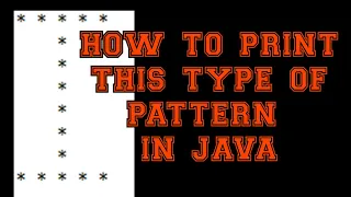 How To Print Alphabet i Pattern In Java