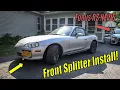 Too Much RICE for the Miata Front Splitter Side Skirts NB Miata Install
