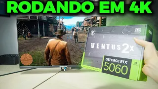 RTX 5060 RODANDO JOGOS EM 4K! TESTEI SÓ JOGOS PESADOS! (RODOU BEM?)