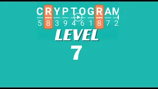 Cryptogram Level 7 Answers Go Answer