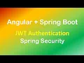 Angular 8 Spring Boot JWT Authentication with Spring Security example
