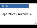 - A2A LEARNER Arithmetic Operators in Java