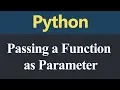 Passing a Function as Parameter in Python Hindi
