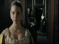 Cleavage Busty Anya Taylor Joy in Yellow Satin Period Dress