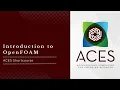 ACES Introduction to OpenFOAM Spring 2024