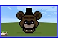 How To Build Freddy Fazbear From FNAF Pixel Art In Minecraft