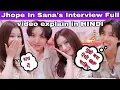Download Lagu Jhope In Sana's Interview Full video explain in HINDI |Sana's Fridge Interview | BTS Jhope With Sana