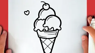 Cómo dibujar un HELADO