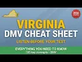 Virginia DMV Permit Test 2026 The 105 Facts You MUST Know Full Study Guide