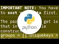 How do I use itertools groupby