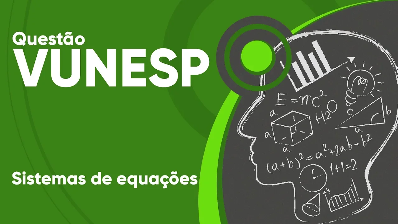 VUNESP 2019 - Sistema de equações (questão resolvida) - P. M. de Sorocaba