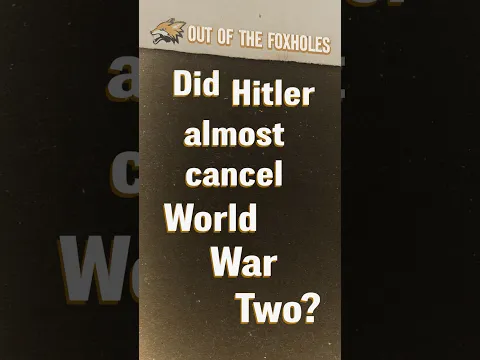 Hitler Almost Cancelled the Invasion of Poland #OOTF #shorts