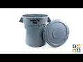 Rubbermaid 2609 Round Brute Lid For 10 Gallon Trash Cans Gray