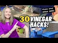 WHITE VINEGAR HACKS Watch What Happened When I Cleaned These 30 Things