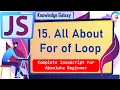 For of Loop in JavaScript You should know about For of Loop Best Explanation 2021