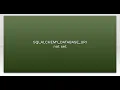 SQLALCHEMY - DATABASE