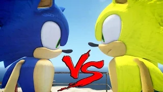 sonic vs super sonic great battle