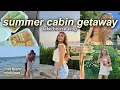 SUMMER CABIN TRIP VLOG lake house boat days exploring michigan