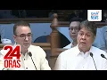 Lagu Sen. Pangilinan at Sen. Cayetano, nagkainitan sa pagtalakay ng reso... | 24 Oras