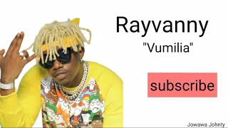 Rayvanny Vumilia Lyrics 