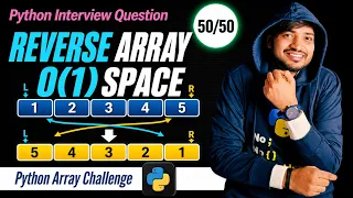 Reverse an Array Without Extra Space Python Interview Question O 1