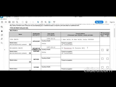 Download MP3 Imm 5707e (Imm5707e) Family Information Form for Canada Full Information How to Fill Step by Step