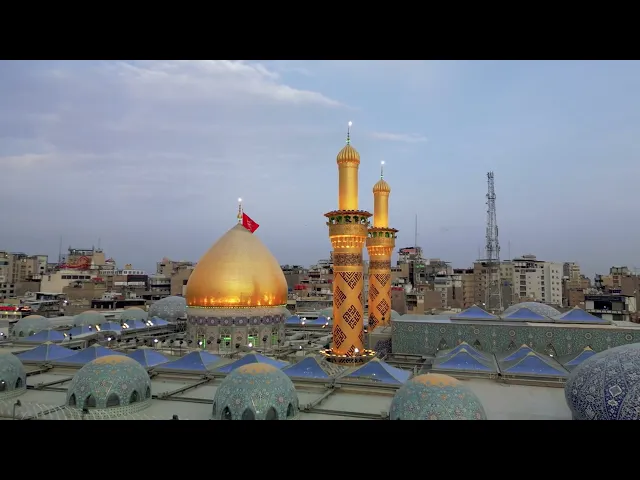 فيديوهات خام جوي (درون)  افقي لحرم ابي الفضل العباس عليه السلام (29) بدون حقوق و بدقة 4k 60p