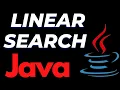 Linear search program in Java Search number in an array algorithm